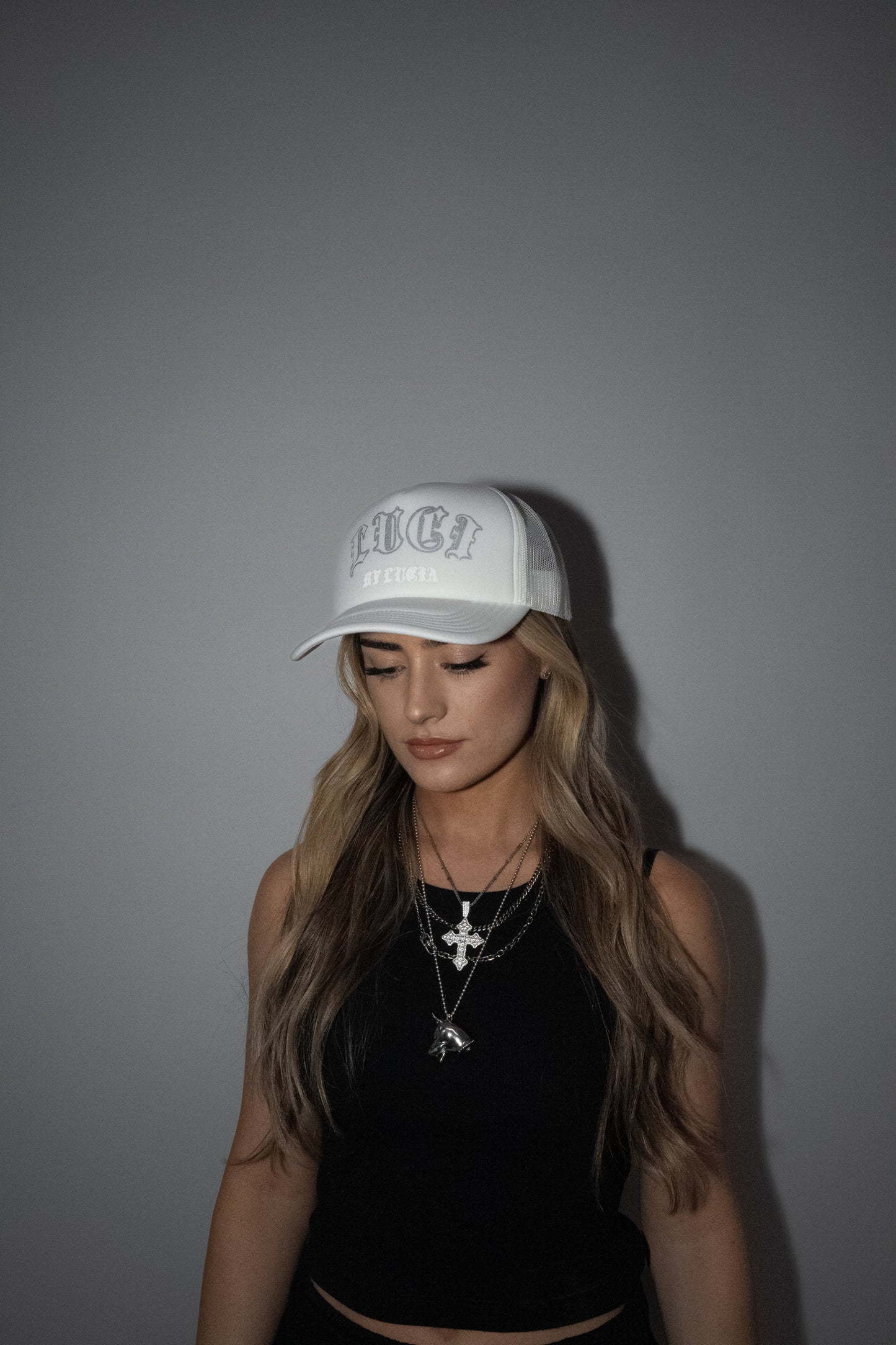 LUCI Trucker Hat - White