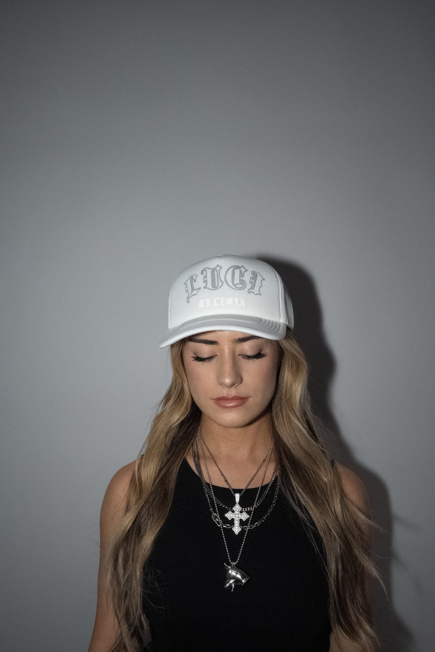 LUCI Trucker Hat - White